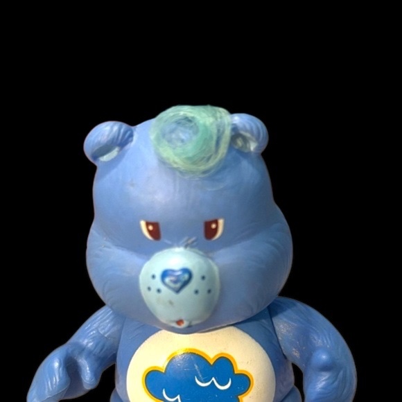 Vintage 1983 Care Bears Grumpy Bear Posable PVC Action Figure - Picture 2 of 11